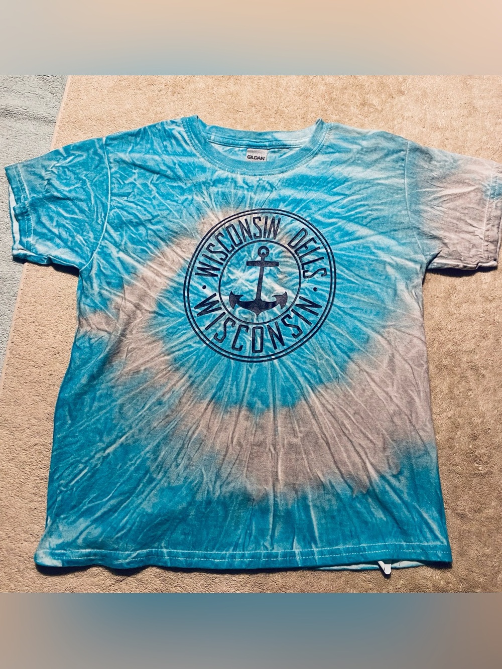 Wisconsin Dells youth boys tie dye t shirt new